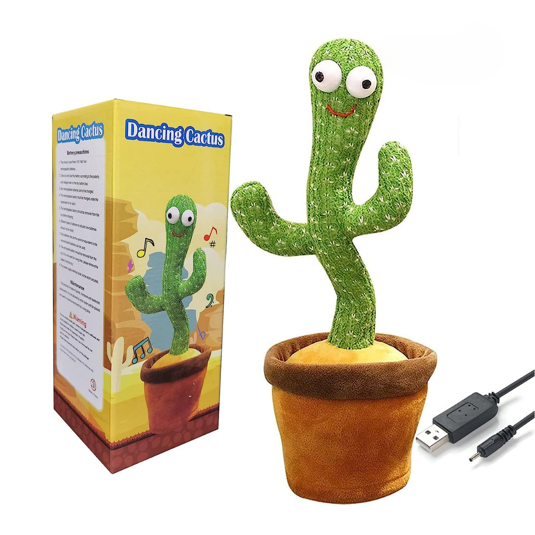 Jouet cactus dansant parlant musical pour enfants