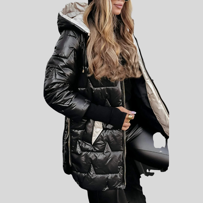 Veste d'hiver femme matelassée capuche quotidien hiver