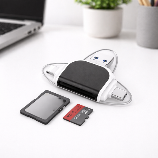Lecteur de cartes USB C multiport SD MicroSD transfert de données