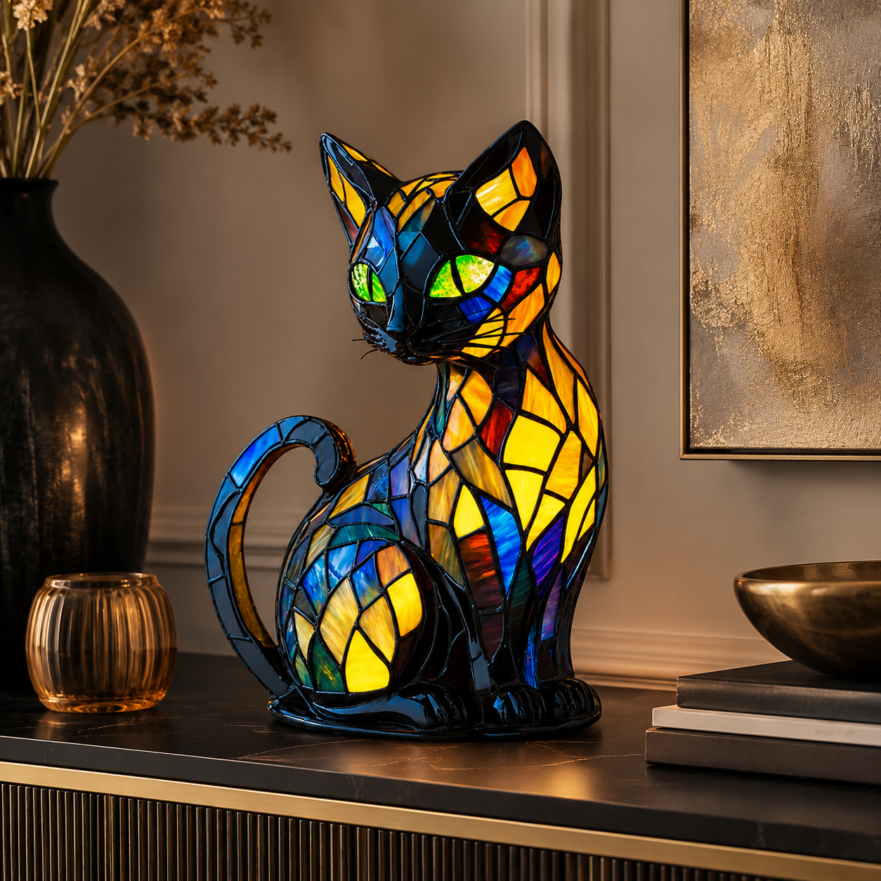 Katze Nachtlampe Für Kinderzimmer Stabile LED Nachtlicht