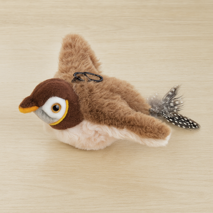 Katzenspielzeug Interaktiver Plüschvogel Geräuschfunktion