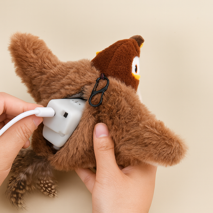 Katzenspielzeug Interaktiver Plüschvogel Geräuschfunktion