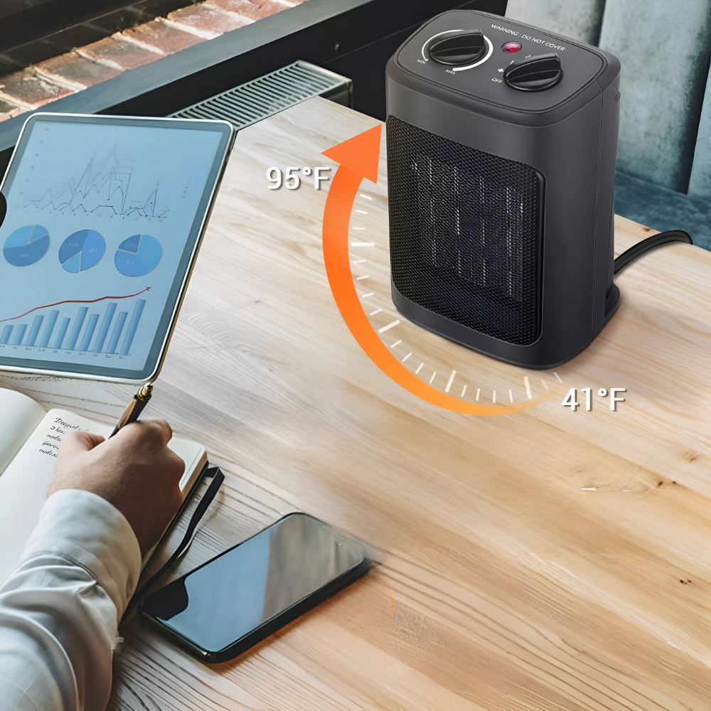 Ceramic Fan Heater Compact Fast Safe Warm