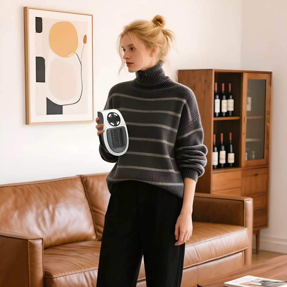 Keramik Heizlüfter Steckdose Kompakt Energieeffizient Leise