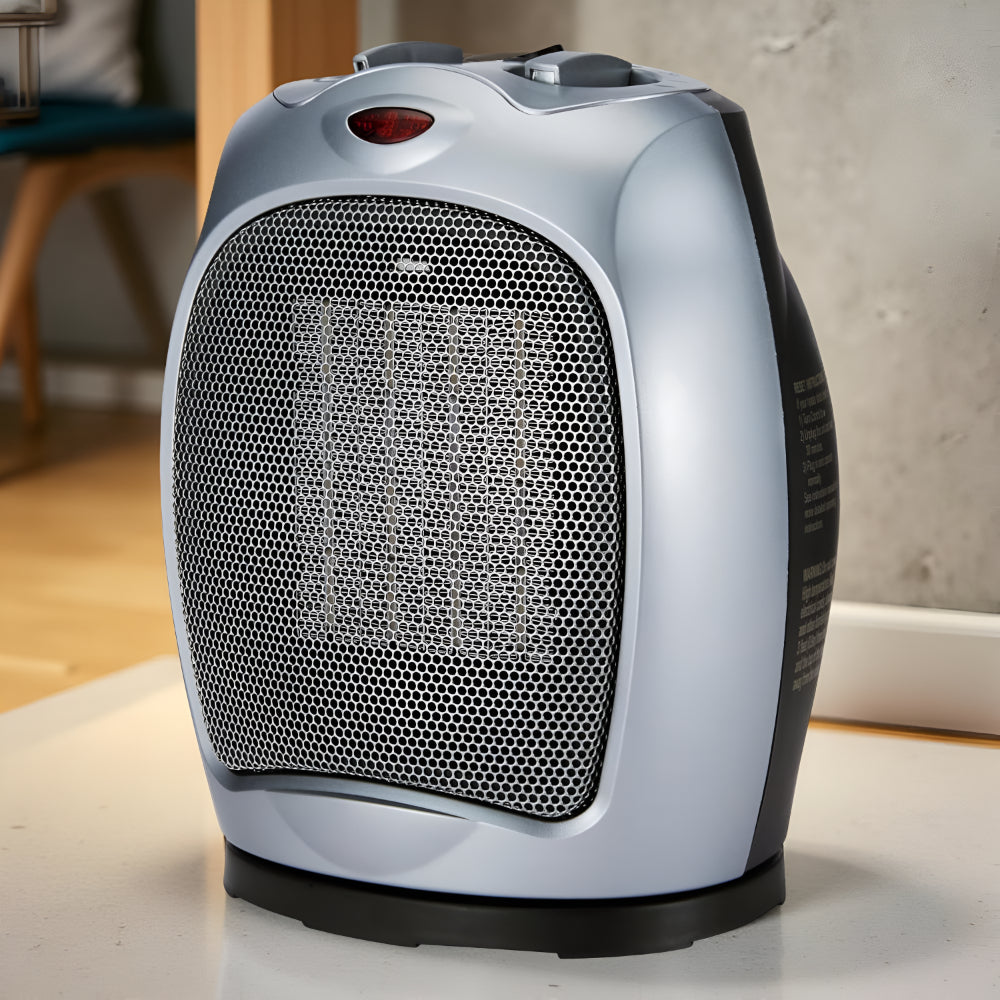 Ceramic Fan Heater Compact 1500W Quick Heating Safe Operation