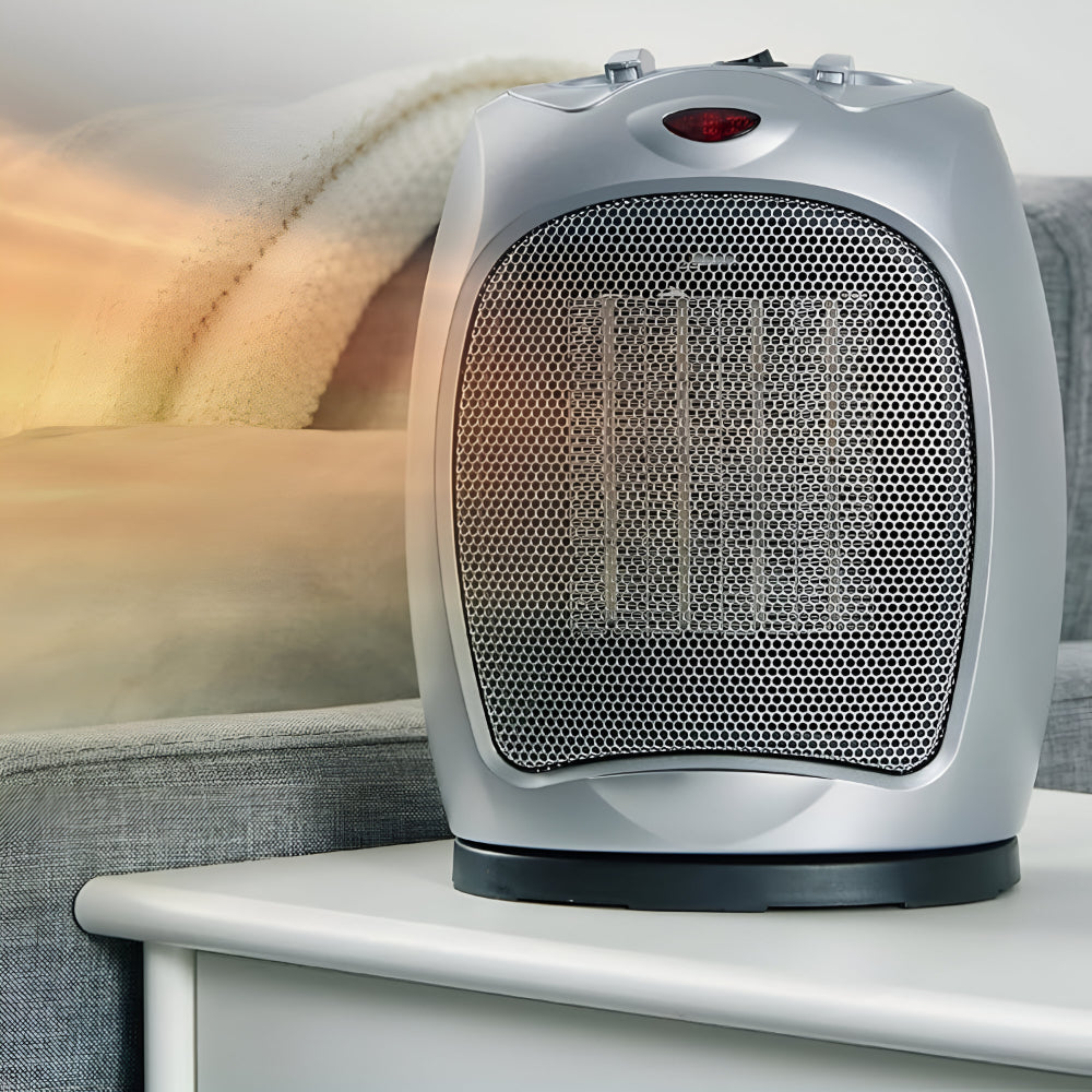 Ceramic Fan Heater Compact 1500W Quick Heating Safe Operation