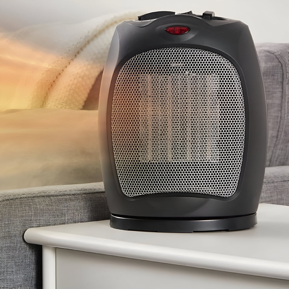 Ceramic Fan Heater Compact 1500W Quick Heating Safe Operation