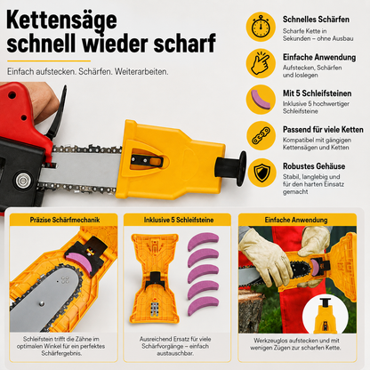Kettensägen Schärfer Stein Heimwerker Garten Werkzeug