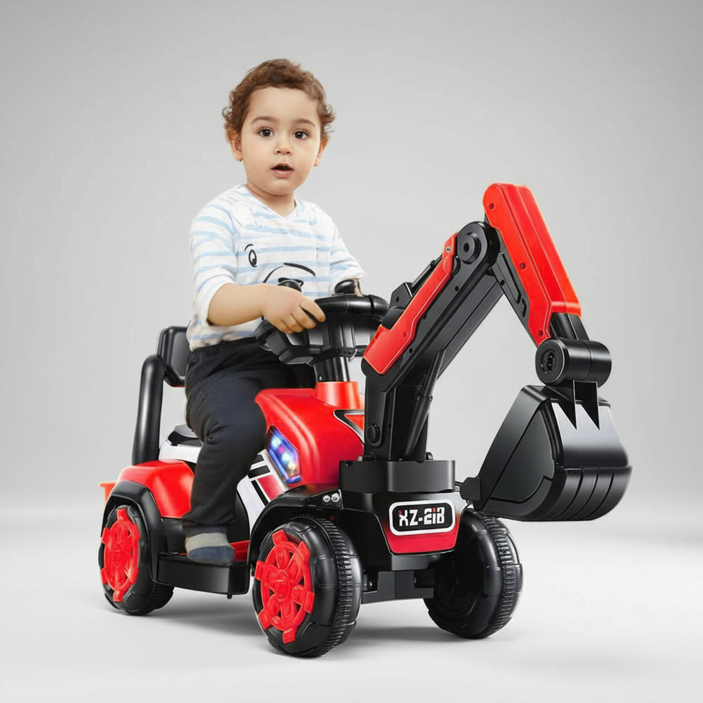 Kinder Elektrobagger 6V Sitzbagger Baggerfahrzeug mit Schaufel