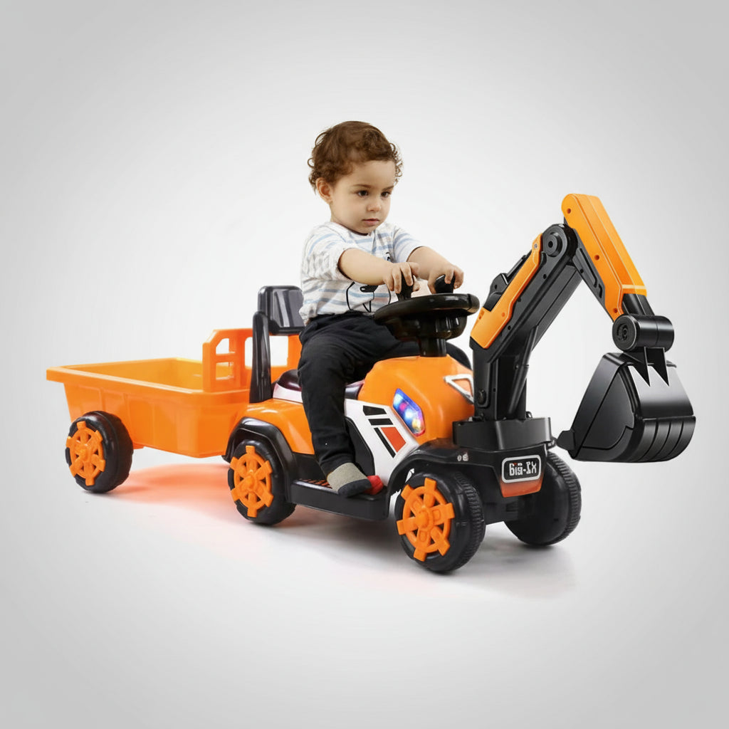 Kinder Elektrobagger 6V Sitzbagger Baggerfahrzeug mit Schaufel