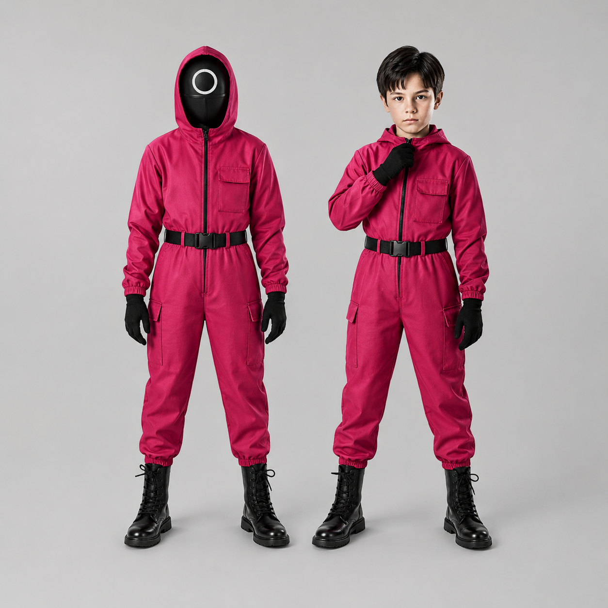Costume di Halloween Guardiano Tuta Maschera Guanti Set