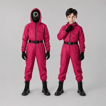 Costume di Halloween Guardiano Tuta Maschera Guanti Set