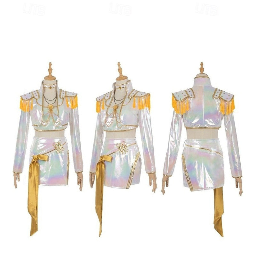 Costume olografico Kpop per bambine