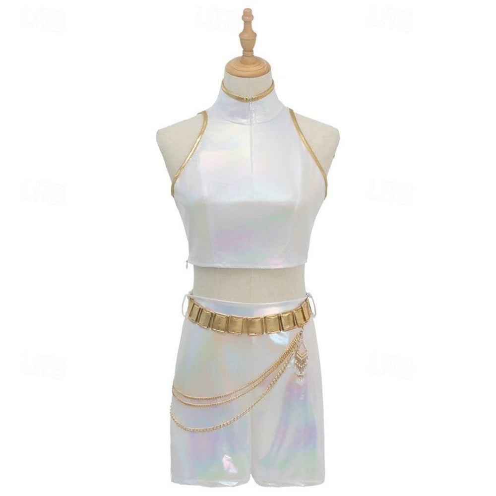 Costume olografico Kpop per bambine