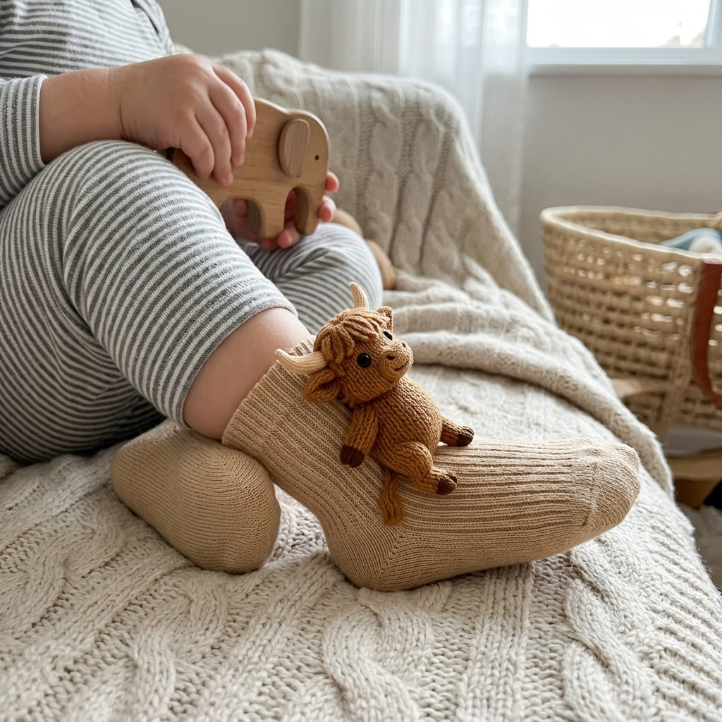Kinder Socken Tiermotiv Haussocken Tierdesign Geschenkidee