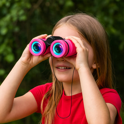 Children's Toy Binoculars 6x Magnification Outdoor Blue Robust