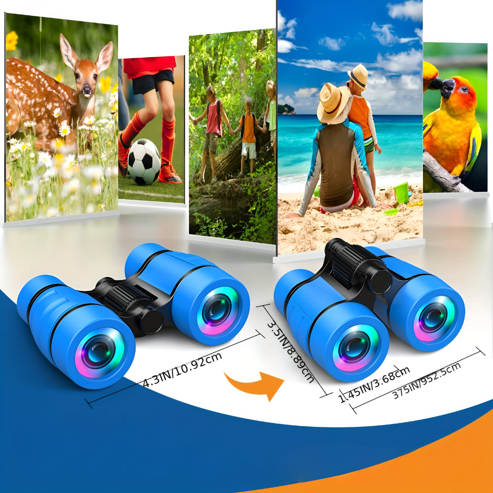 Children's Toy Binoculars 6x Magnification Outdoor Blue Robust