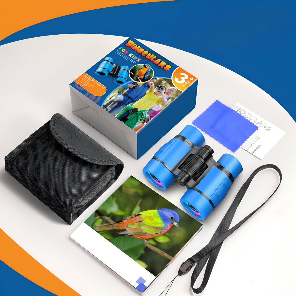 Children's Toy Binoculars 6x Magnification Outdoor Blue Robust