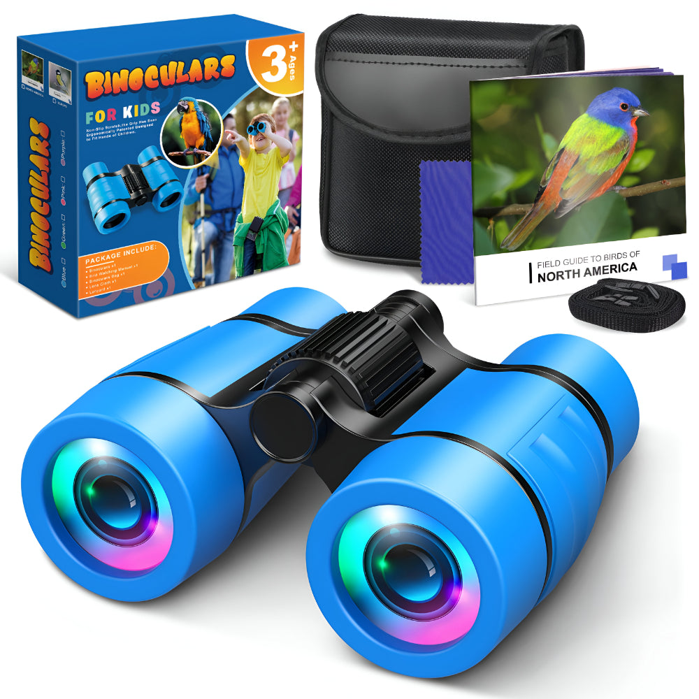 Children's Toy Binoculars 6x Magnification Outdoor Blue Robust