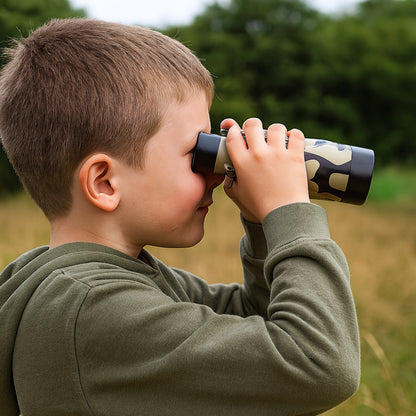 Children's Toy Binoculars Camouflage 6X Magnification Outdoor Robust