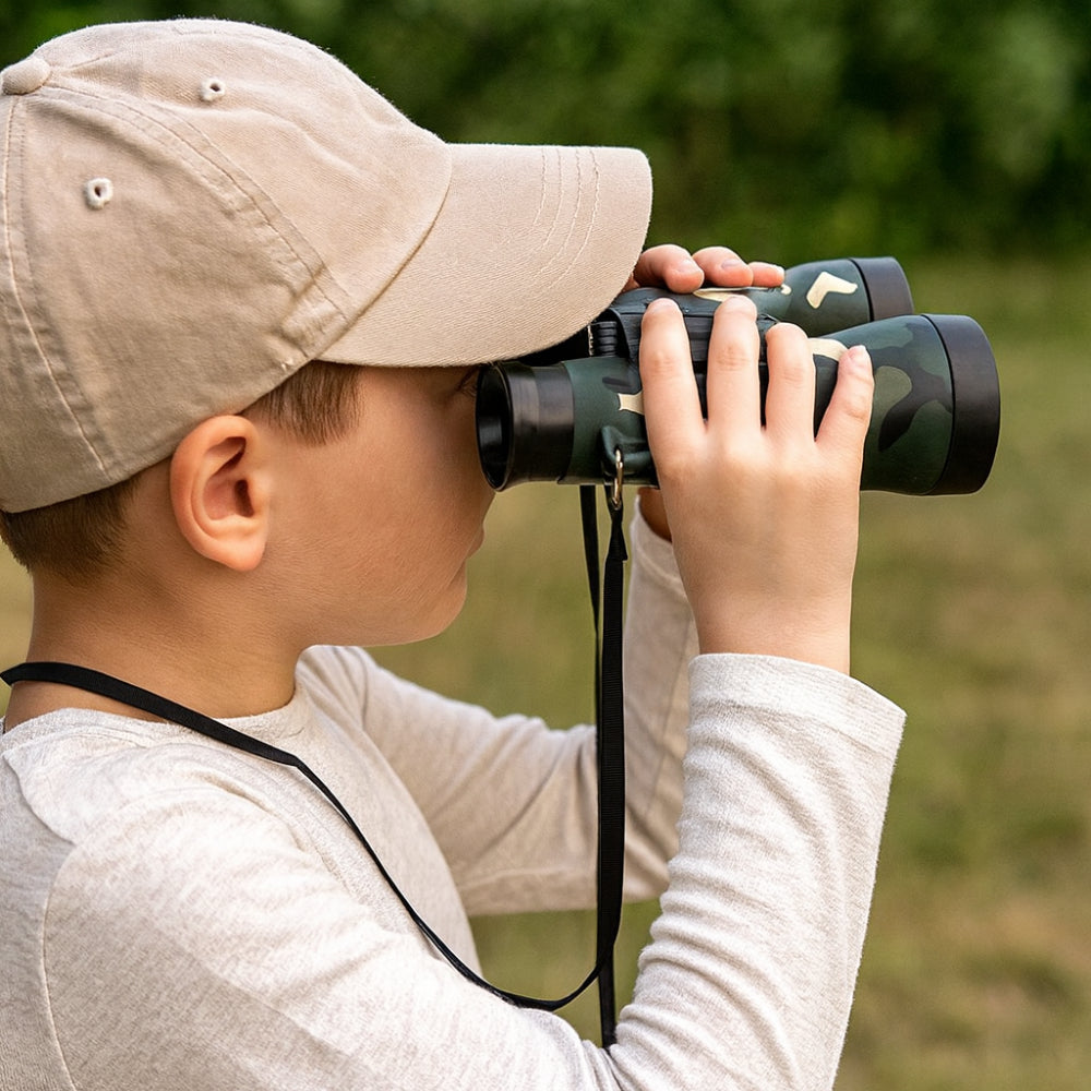 Children's Toy Binoculars Camouflage 6X Magnification Outdoor Robust