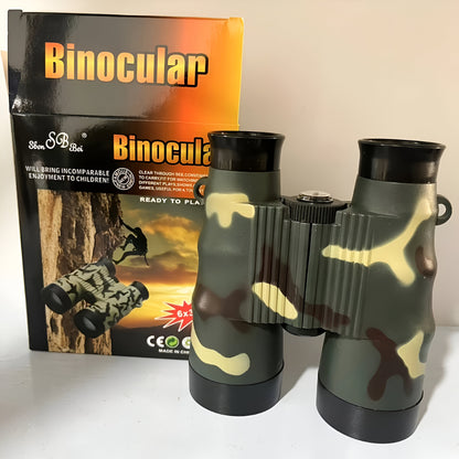 Children's Toy Binoculars Camouflage 6X Magnification Outdoor Robust