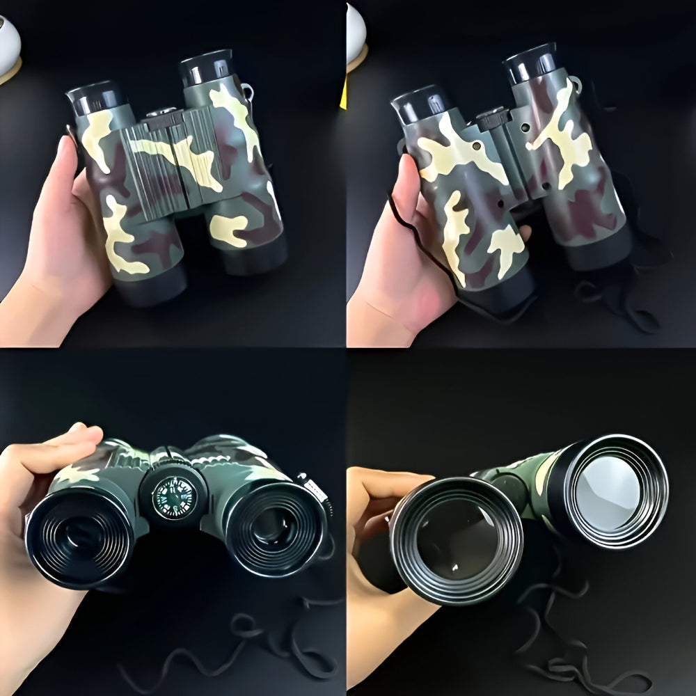 Children's Toy Binoculars Camouflage 6X Magnification Outdoor Robust
