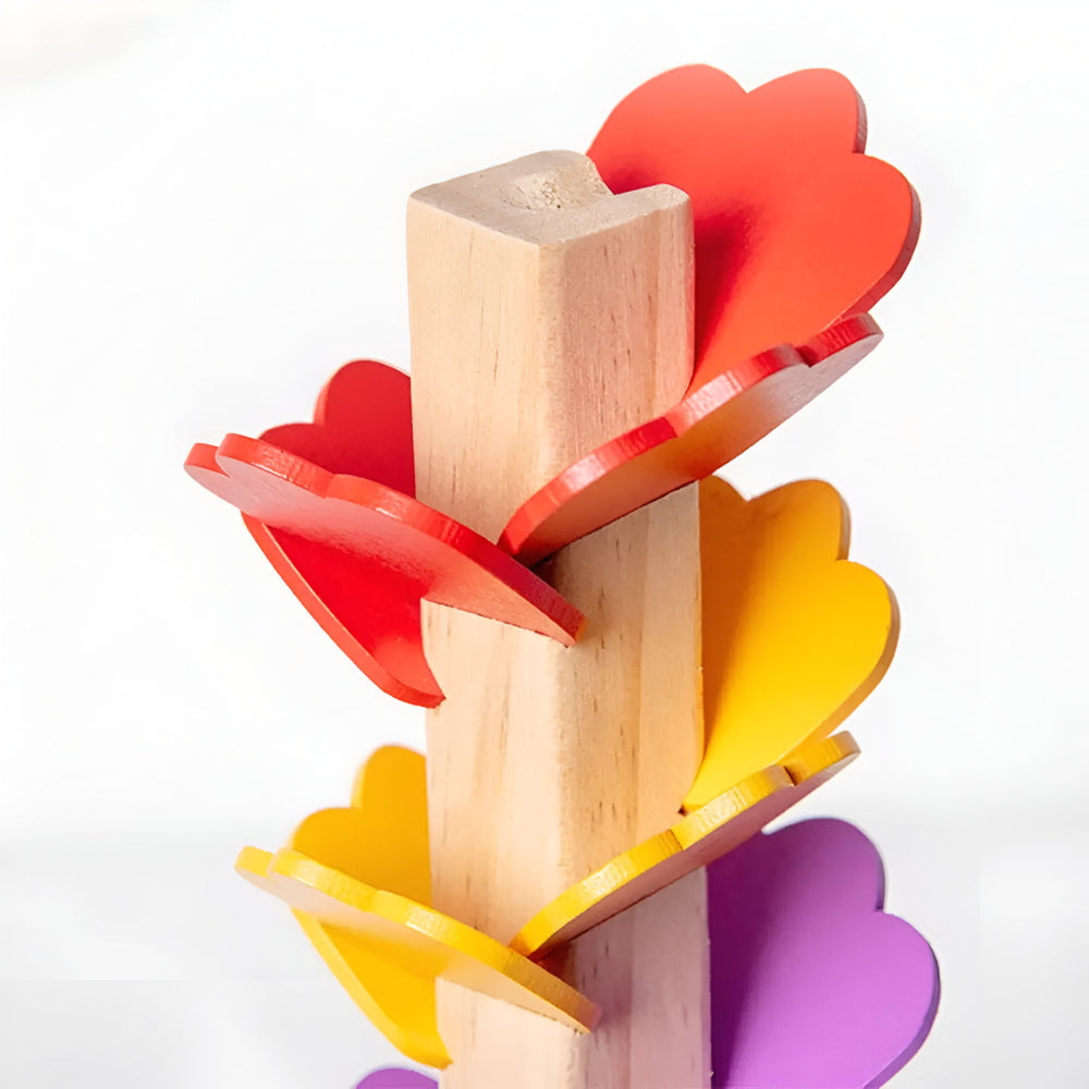 Children's Toy Wooden Marble Run Montessori Educational Toy