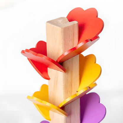 Children's Toy Wooden Marble Run Montessori Educational Toy