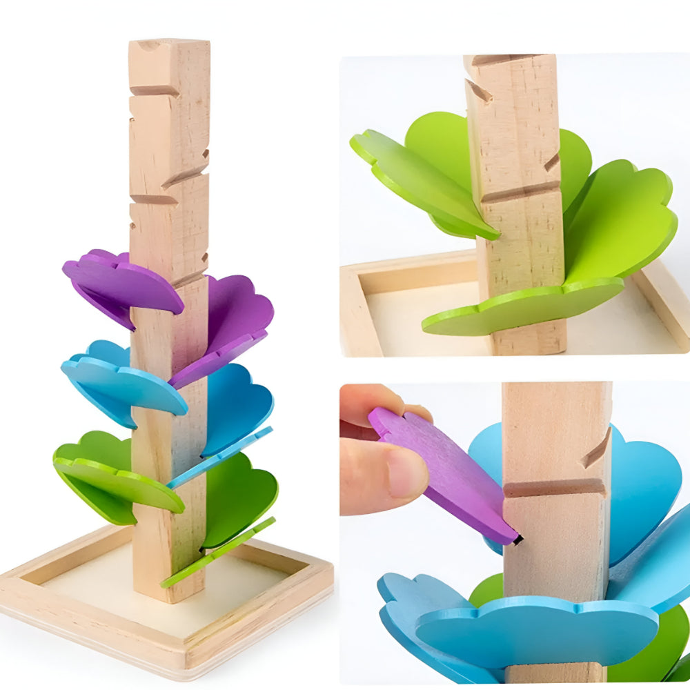 Children's Toy Wooden Marble Run Montessori Educational Toy