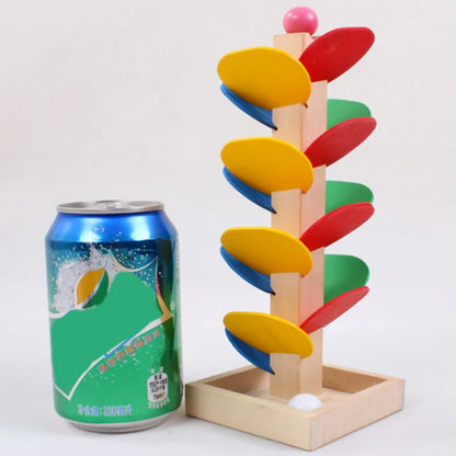 Kinder Spielzeug Murmelbahn aus Holz Montessori Lernspiel Turm