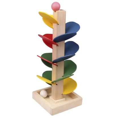 Kinder Spielzeug Murmelbahn aus Holz Montessori Lernspiel Turm
