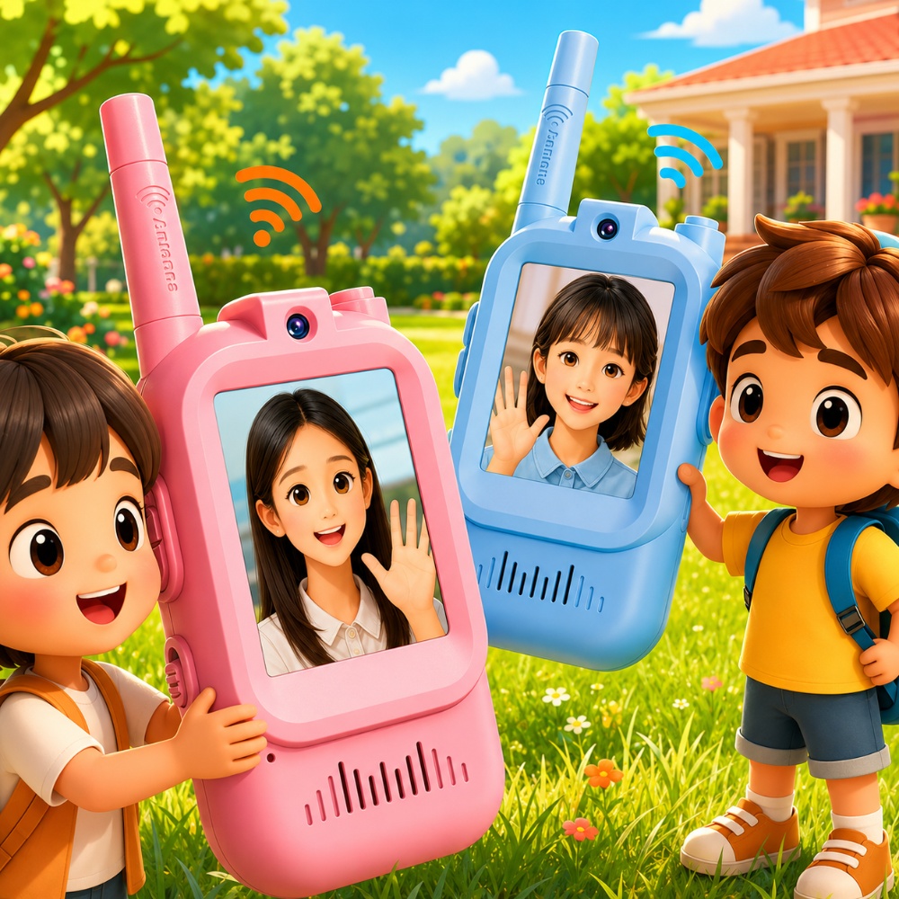 Children's Walkie Talkie Video Radio Rechargeable Set