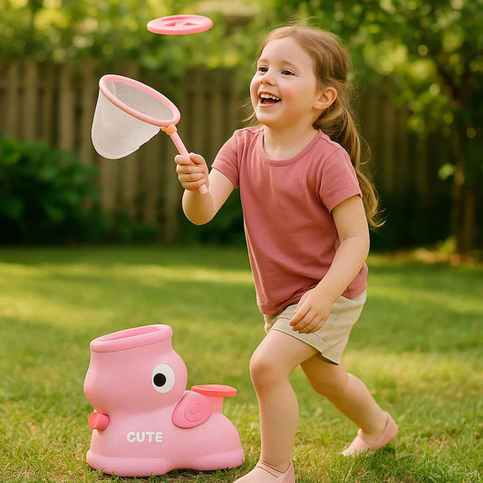 Frisbee enfant jeu catapulte filet intérieur extérieur
