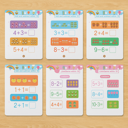 Kinder Lernheft Schreibübungen Abwischbar Alphabet Zahlen