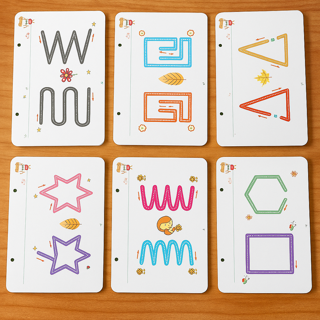 Kinder Lernheft Schreibübungen Abwischbar Alphabet Zahlen