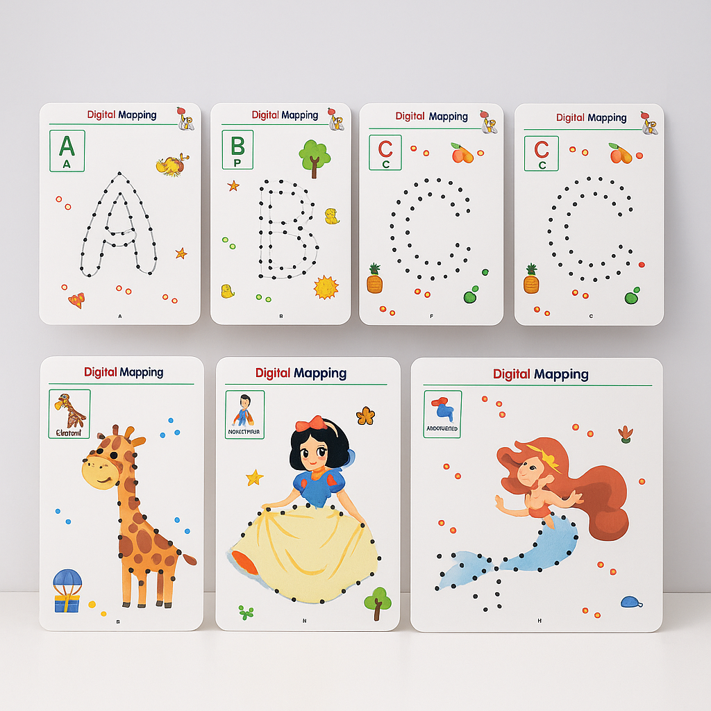 Kinder Lernheft Schreibübungen Abwischbar Alphabet Zahlen