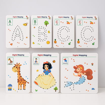 Kinder Lernheft Schreibübungen Abwischbar Alphabet Zahlen