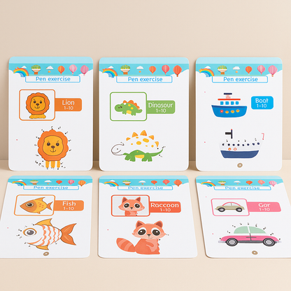 Kinder Lernheft Schreibübungen Abwischbar Alphabet Zahlen