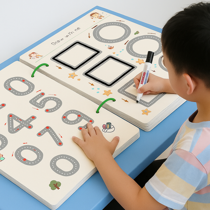 Kinder Lernheft Schreibübungen Abwischbar Alphabet Zahlen