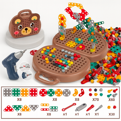 Kinder Spielzeug Montessori Konstruktionsset Lernspiel Kreativbau