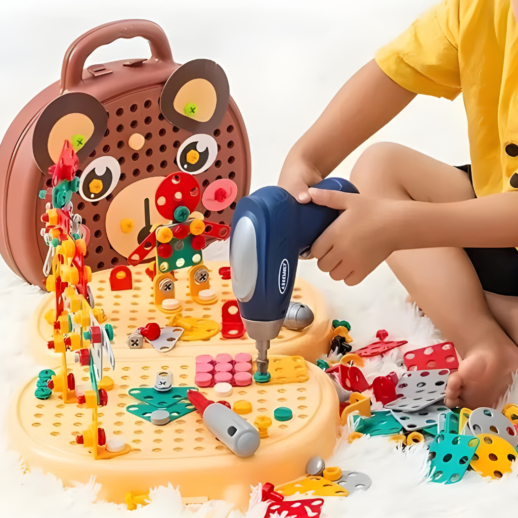 Kinder Spielzeug Montessori Konstruktionsset Lernspiel Kreativbau