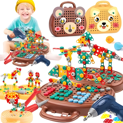 Kinder Spielzeug Montessori Konstruktionsset Lernspiel Kreativbau