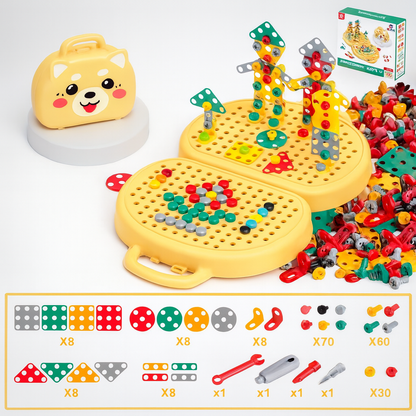 Kinder Spielzeug Montessori Konstruktionsset Lernspiel Kreativbau