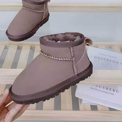 Kinder Winter Hausschuhe Warm Gefüttert Stiefeletten Komfort