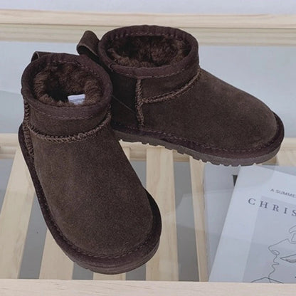 Kinder Winter Hausschuhe Warm Gefüttert Stiefeletten Komfort