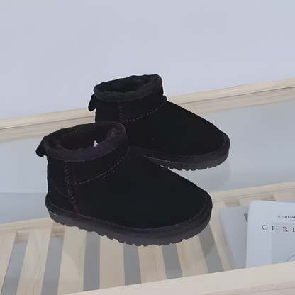 Kinder Winter Hausschuhe Warm Gefüttert Stiefeletten Komfort