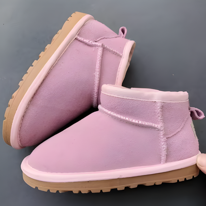 Kinder Winter Hausschuhe Warm Gefüttert Stiefeletten Komfort