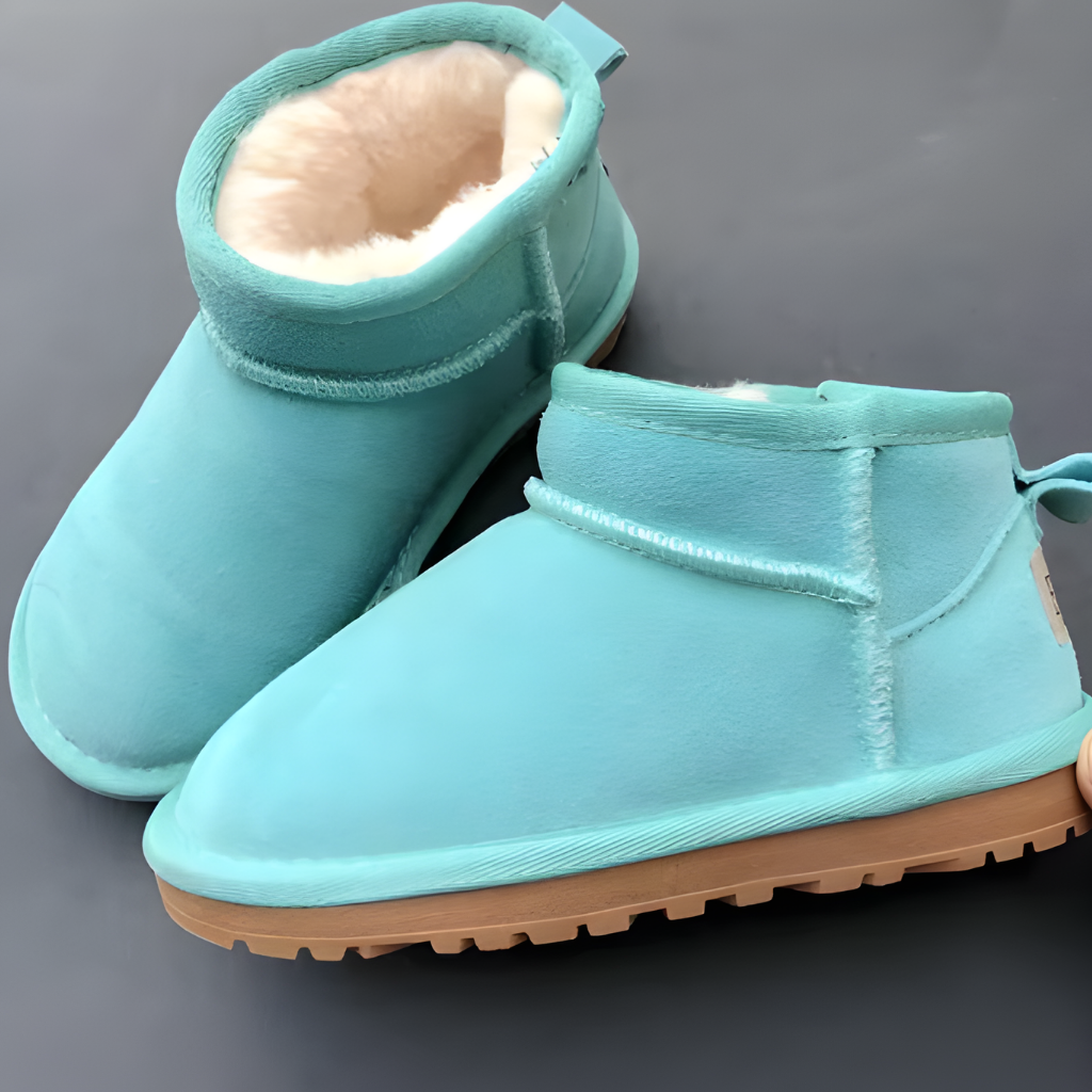 Kinder Winter Hausschuhe Warm Gefüttert Stiefeletten Komfort