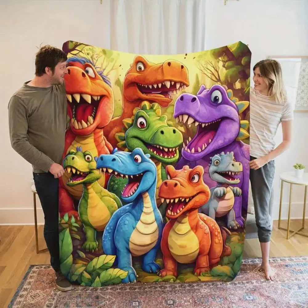 Coperta per Bambini Dinosauro Coperta Morbida Divano Letto